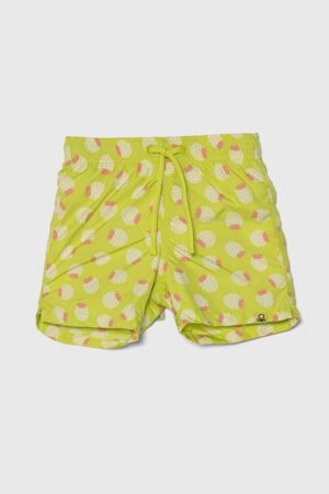 United Colors of Benetton pantaloni scurti de baie copii culoarea verde