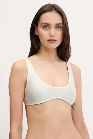 United Colors of Benetton sutien de baie cu două fețe culoarea bej
