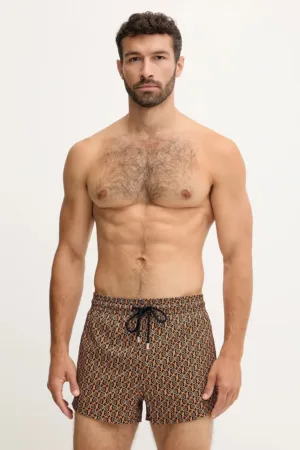 Vilebrequin pantaloni scurți de baie MANTA culoarea portocaliu