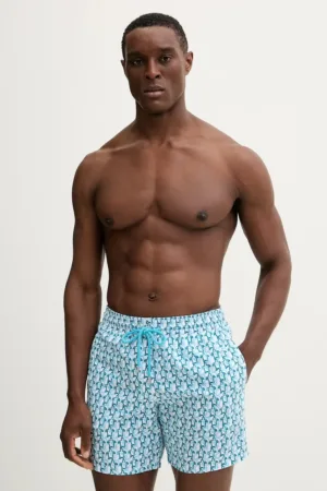 Vilebrequin pantaloni scurți de baie MOOREA culoarea alb