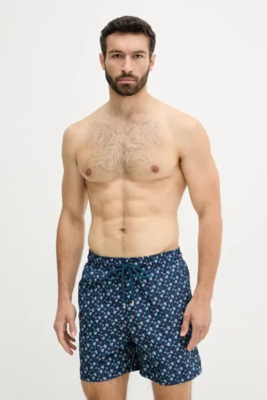 Vilebrequin pantaloni scurți de baie MOOREA culoarea bleumarin