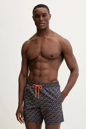 Vilebrequin pantaloni scurți de baie MOOREA culoarea bleumarin