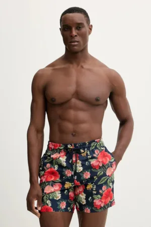 Vilebrequin pantaloni scurți de baie MOOREA culoarea bleumarin