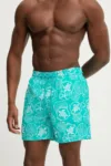Vilebrequin pantaloni scurți de baie MOOREA culoarea turcoaz