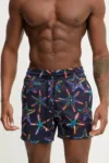 Vilebrequin pantaloni scurti de baie MOORISE culoarea albastru marin