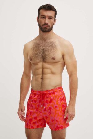 Vilebrequin pantaloni scurti de baie MOORISE culoarea rosu