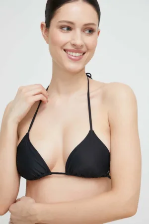 Volcom sutien de baie culoarea negru