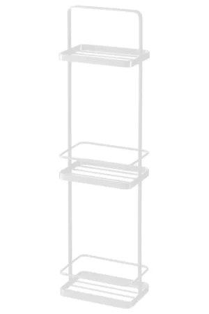 Yamazaki organizator de baie Tower culoarea alb