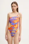 adidas Originals costum de baie dintr-o bucată STR SWIMSUIT culoarea violet