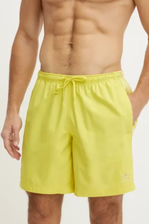 adidas Originals pantaloni scurți de baie Adicolor culoarea galben