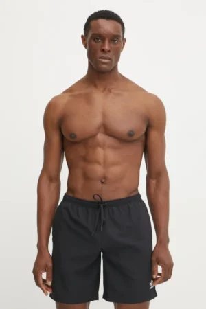 adidas Originals pantaloni scurti de baie Adicolor culoarea negru