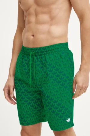 adidas Originals pantaloni scurti de baie culoarea verde