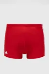 adidas Performance costum de baie 3 Stripes culoarea roșu HT2075