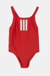 adidas Performance costum de baie copii culoarea rosu