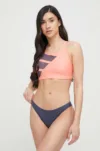 adidas Performance costum de baie din două piese Big Bars culoarea portocaliu