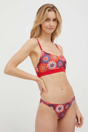 adidas Performance costum de baie din două piese Farm culoarea rosu