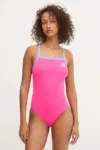 adidas Performance costum de baie dintr-o bucată Essentials culoarea roz