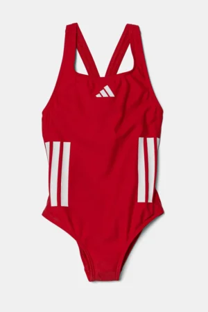 adidas Performance costum de baie dintr-o bucată culoarea rosu