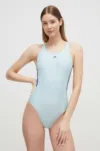 adidas Performance costum de baie dintr-o bucată culoarea turcoaz