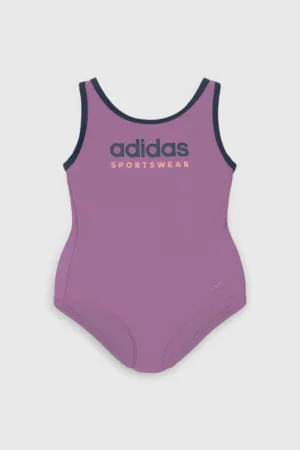 adidas Performance costum de baie dintr-o bucată pentru copii SPW UBSUITIDS culoarea violet