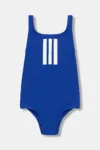 adidas Performance costum de baie dintr-o bucată pentru copii culoarea albastru marin