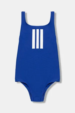 adidas Performance costum de baie dintr-o bucată pentru copii culoarea albastru marin