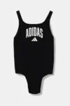adidas Performance costum de baie dintr-o bucată pentru copii culoarea negru