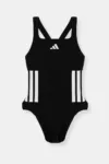 adidas Performance costum de baie dintr-o bucată pentru copii culoarea negru