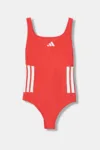 adidas Performance costum de baie dintr-o bucată pentru copii culoarea portocaliu