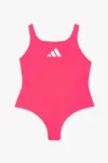 adidas Performance costum de baie dintr-o bucată pentru copii culoarea roz
