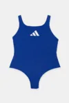adidas Performance costum de baie dintr-o bucată pentru copii culoarea violet