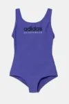 adidas Performance costum de baie dintr-o bucată pentru copii culoarea violet