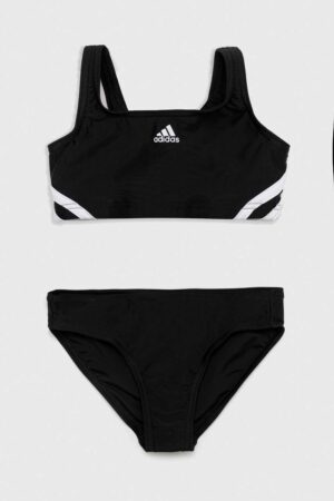 adidas Performance costum de baie pentru copii din două piese 3S culoarea negru