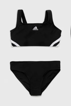 adidas Performance costum de baie pentru copii din două piese 3S culoarea negru