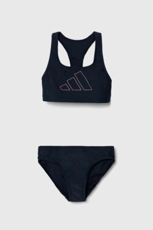 adidas Performance costum de baie pentru copii din două piese BIG BARS BIK GY culoarea albastru marin