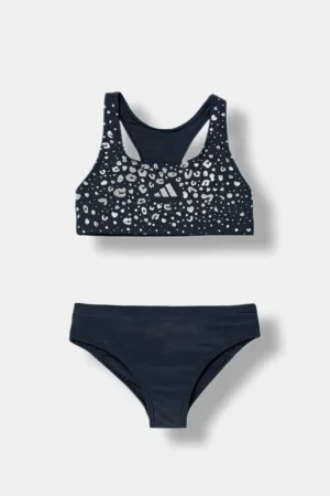 adidas Performance costum de baie pentru copii din două piese culoarea albastru marin