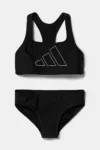 adidas Performance costum de baie pentru copii din două piese culoarea negru