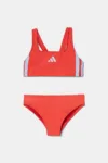 adidas Performance costum de baie pentru copii din două piese culoarea rosu