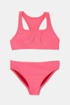 adidas Performance costum de baie pentru copii din două piese culoarea roz