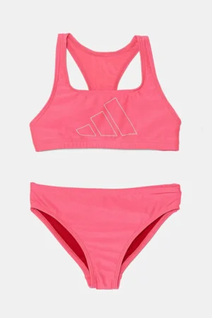 adidas Performance costum de baie pentru copii din două piese culoarea roz