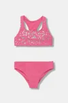 adidas Performance costum de baie pentru copii din două piese culoarea roz