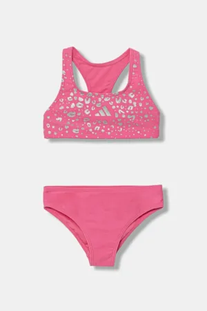 adidas Performance costum de baie pentru copii din două piese culoarea roz