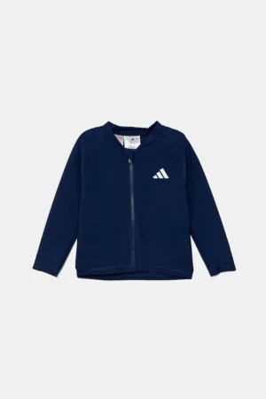 adidas Performance longsleeve de baie pentru copii culoarea bleumarin