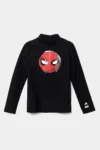 adidas Performance longsleeve de baie pentru copii x Marvel culoarea negru