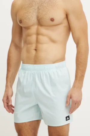 adidas Performance pantaloni scurti de baie Solid CLX culoarea turcoaz