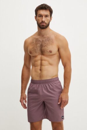adidas Performance pantaloni scurti de baie Solid CLX culoarea violet