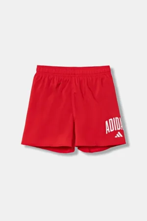 adidas Performance pantaloni scurti de baie copii culoarea rosu