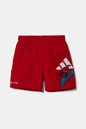 adidas Performance pantaloni scurti de baie copii x Marvel culoarea rosu