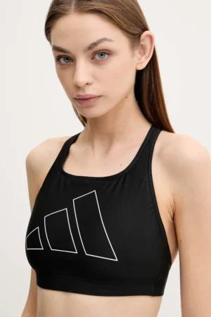 adidas Performance sutien de baie Big Bars culoarea negru