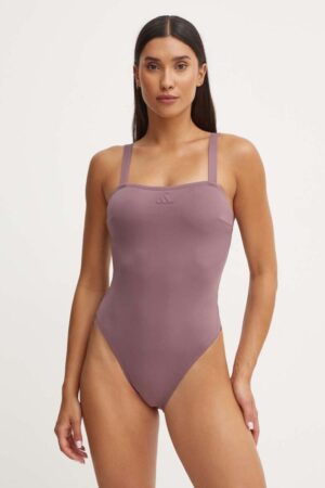 adidas costum de baie dintr-o bucată Iconisea culoarea violet